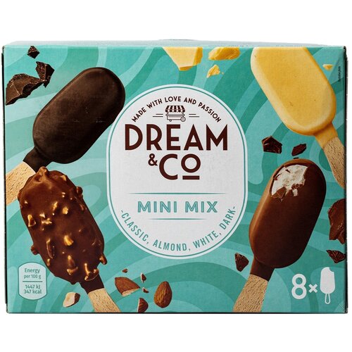 Sladoled DREAM&CO mini mix multipak 8x50ml Cene