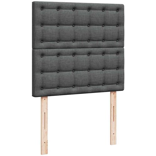 VidaXL otomanski okvir kreveta s madraca tamnosivi 100x200cm tkanine Slike