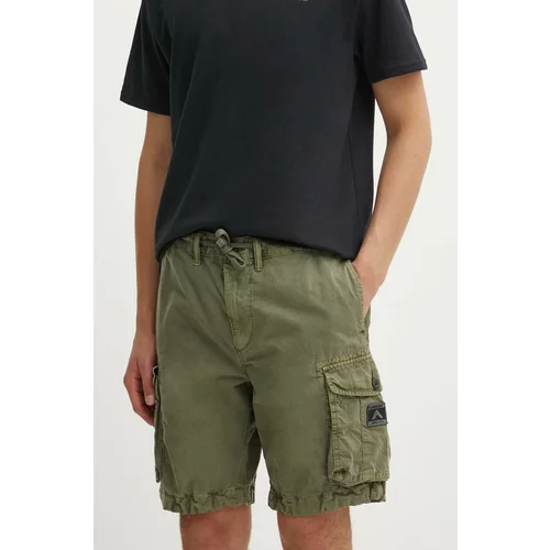 Superdry Pamučne kratke hlače boja: zelena