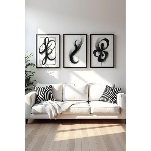 WALLXPERT Uramljena slika Huhu430, 50x70 cm, 3 dijela Cene