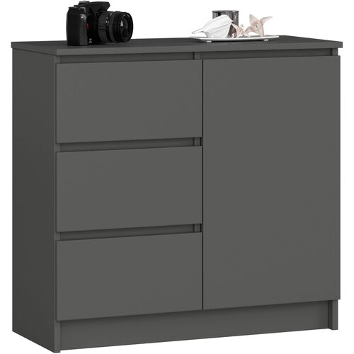 AKORD KOMODA K80 JERRY 1D 3SZ GRAFITNO SIVO, (21702906) Slike