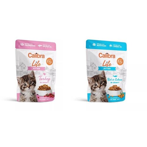 CALIBRA Cat Life kesica za mačke Kitten - Losos 28x85g Cene