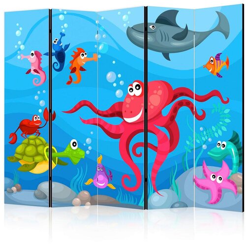 Artgeist Paravan Octopus And Shark, 5-Delni, Dvostranski Cene