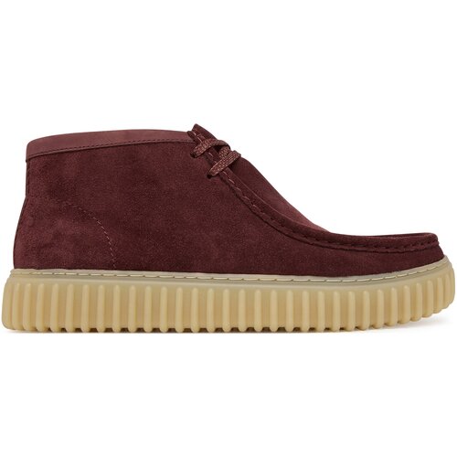 Clarks Gležnjarji Torhill Hi 26183423 Bordo rdeča Cene