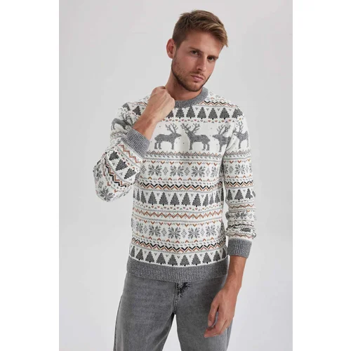 Defacto Standard Fit Crew Neck Knitwear Pullover