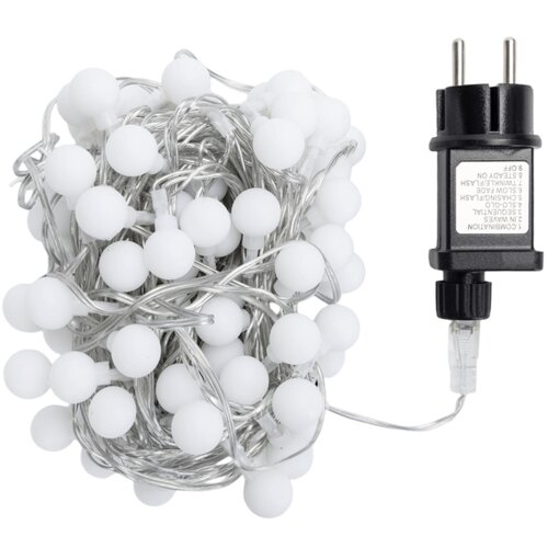 Aigostar led spoljni dekorativni lanac 100xLED/3,6W/230V/8 funkcija 10m IP44 hladno-bela Slike