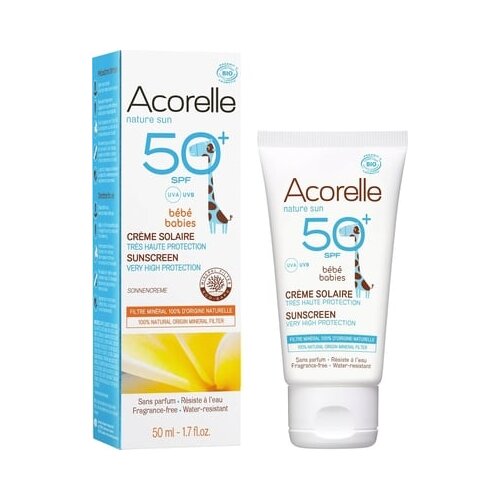 Acorelle Baby krema za sončenje ZF50 + brez parfuma Cene