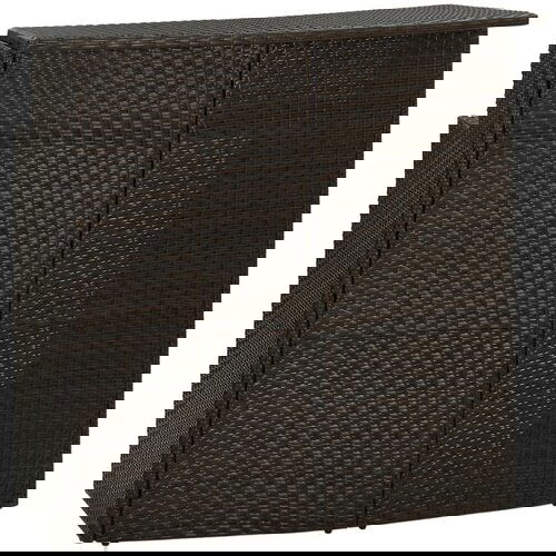 vidaXL vrtna barska miza rjava 120x55x110 cm poli ratan Cene