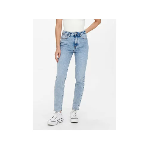 Only Jeans hlače 15248715 Modra Straight Fit