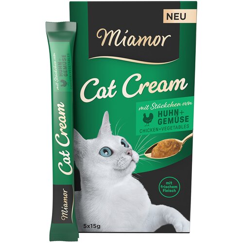 Miamor Cat Cream piščanec + zelenjava - Varčno pakiranje: 55 x 15 g Cene