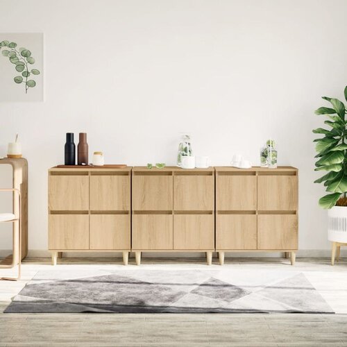  Komoda 3 kom boja hrasta sonome 60x35x70 cm konstruirano drvo Cene