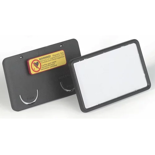 Durable Tablica CLIP CARD z magnetom, VxŠ 40 x 75 mm, črna, DE 25 kosov