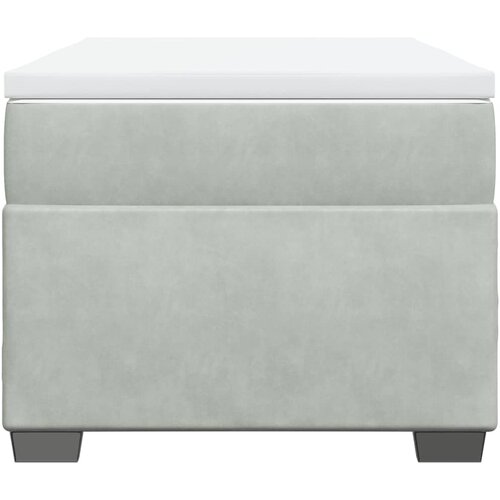 Box spring krevet s madracem svjetlosivi 80 x 200 cm bar&amp;scaron;unasti Slike