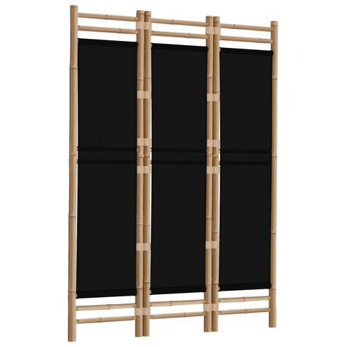  Sklopiva sobna pregrada s 3 panela 120 cm od bambusa i platna Slike