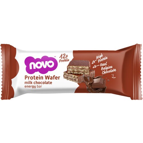 Novo protein wafer 40 г jagoda i krem Slike