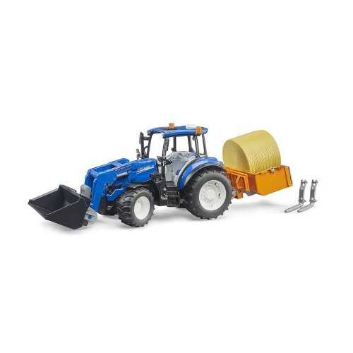 Bruder n.h. t5.120 traktor sa kašikom i balom ( 021870 ) Cene