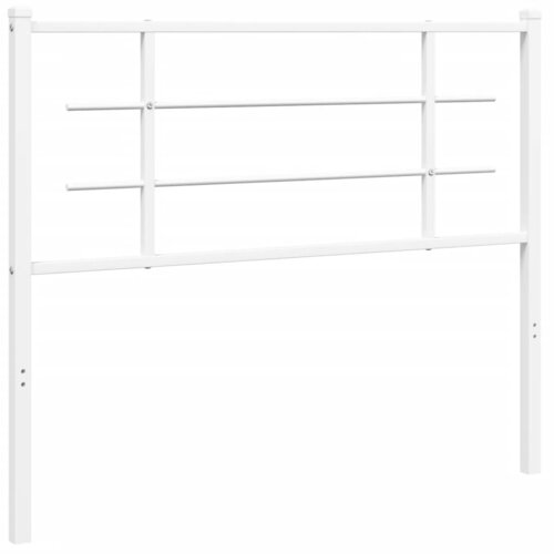 Maison Chic kovinsko posteljno vzglavje - vzglavna omarica - nočna omarica belo 107 cm, (21704732) Slike