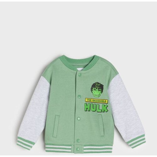 Sinsay Zip majica s printom na leđima Hulk Slike