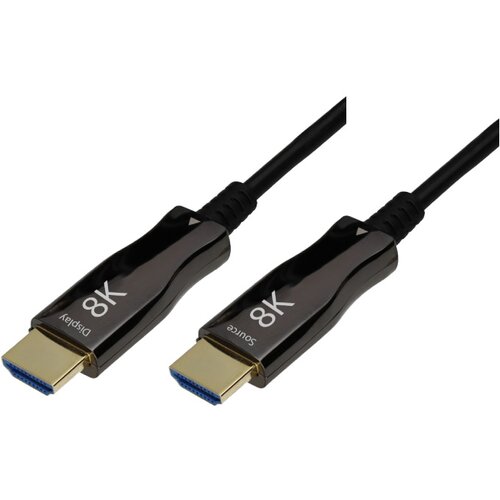 HDMI V2.1 aktivni optički kabel pozlaćen 30m Slike