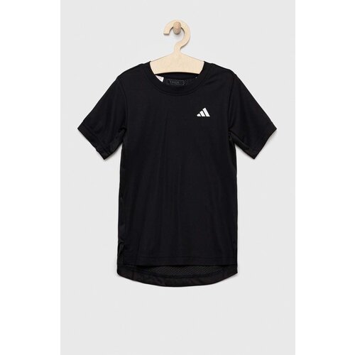 Adidas Dječja majica kratkih rukava boja: crna, jednobojni model Slike