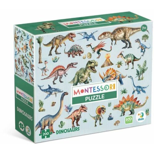 Puzzle MONTESSORI DINOSAURUS 200 PCS 300631 Cene