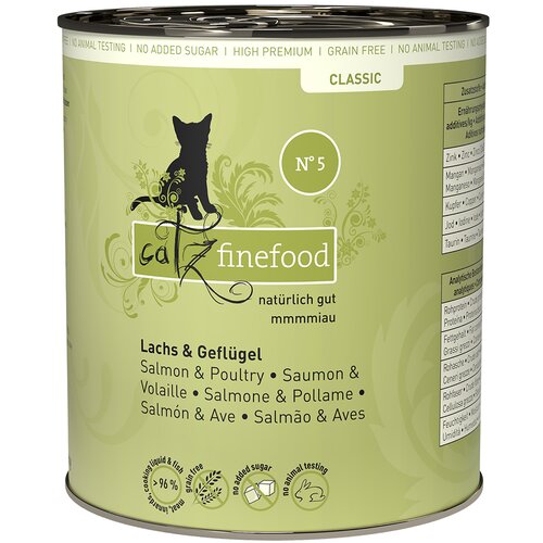 catz finefood pločevinka 6 x 800 g - Losos & perutnina Cene