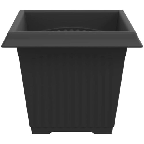  Kvadratna saksija za cvijeće 24 pcs Crna 33 x 33 x 26 cm Slike