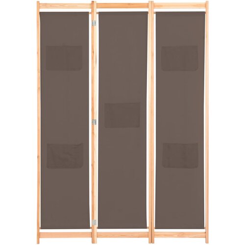 Maison Chic Paravan - Sobne pregrade 3-delni 120x170x4 cm rjavo blago, (22111508) Cene
