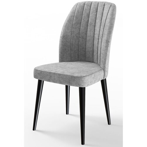 Hanah home set trpezarijskih stolica Etra 2 kom, siva tkanina Jerry, crne drvene noge Cene