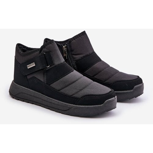 Kesi Insulated men's winter boots Progress black snow boots Cene