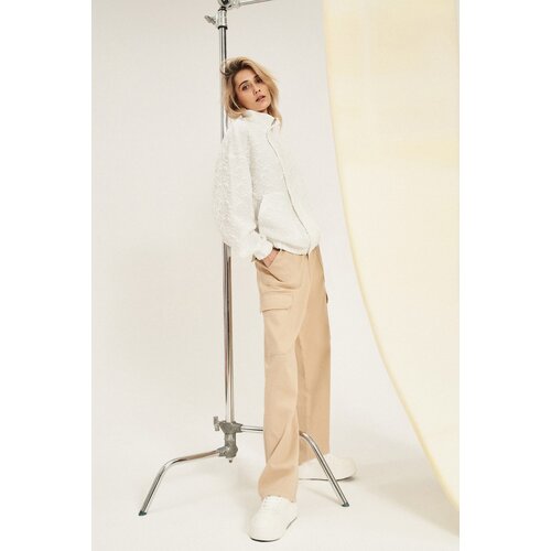 Marisse Women's Sweatshirt L-Bl-4318 Off White Cene