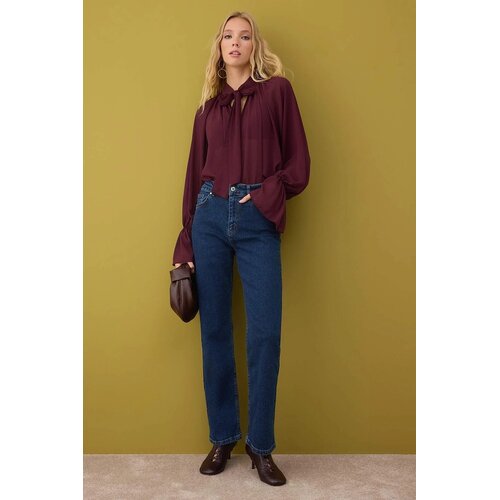 TRENDYOLMILLA ženske pantalone Twoaw26Je00062, tamnoplava Slike