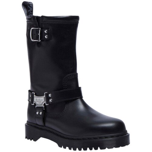 Dr. Martens Pol&amp;scaron;kornji Bottines Anistone cuir noir Črna Slike