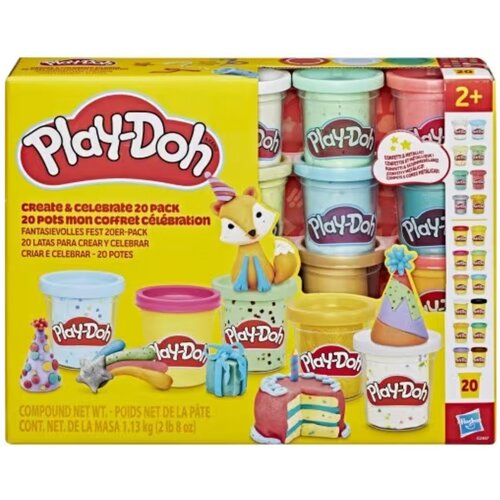 Hasbro Play-Doh: Create &amp;amp;amp, Celebrate set plastelina od 20 komada - Slike