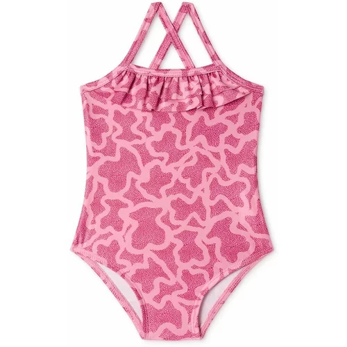Tous Dječji jednodijelni kupaći kostim boja: ružičasta