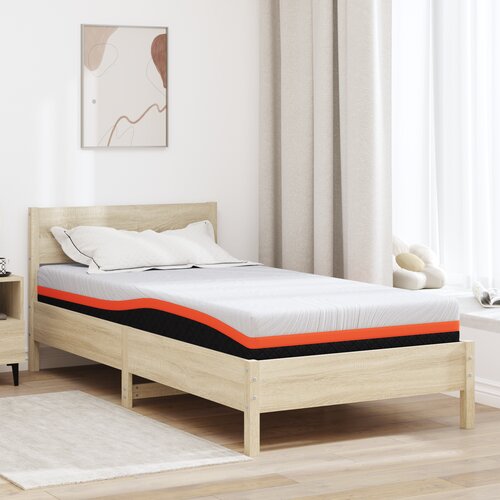 vidaXL Madraci Bijela, siva 100 x 200 cm 100% poliester žakard tkanina Cene