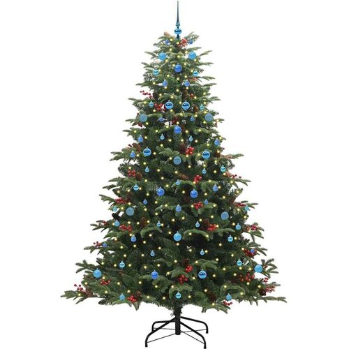 VidaXL Umjetno božićno drvce Zelena 240 cm PVC i Metal i Plastika Slike