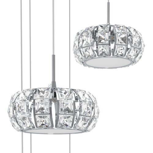 Eglo 39546 - led luster na sajli corliano, prigu&amp;scaron;iva, 17xLED/4,5W/230V Slike