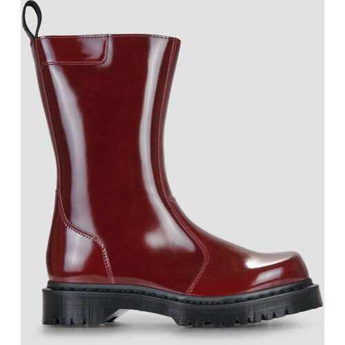 Dr. Martens Rejena Mid Cherry Red Laquered Leather Bordo Slike