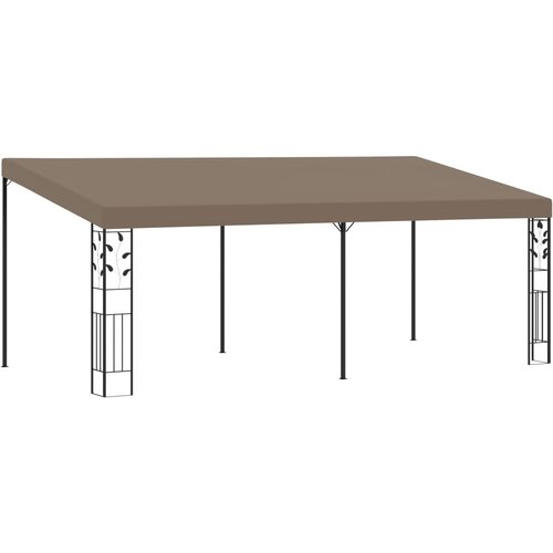 vidaXL Paviljon za namestitev na steno 6x3x2,5 m taupe - - taupe - 46.55 - 6 x 3 x 2.5 m - 2025- Cene