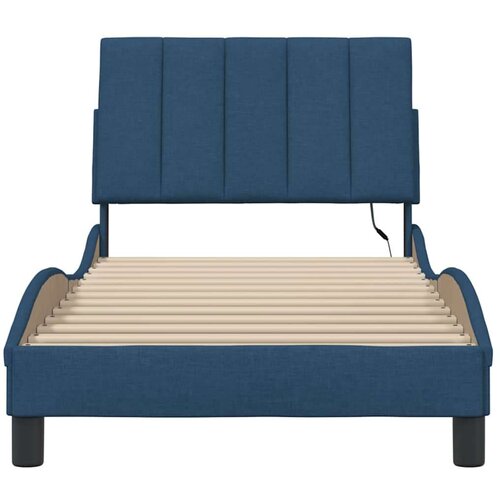  Okvir za krevet bez madraca plava 90x190cm od tkanine - Plava 90 x 190 cm Slike