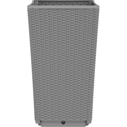  Vrtne sadilice 2 kom svjetlosive 32,5 x 32,5 x 57 cm PP Slike