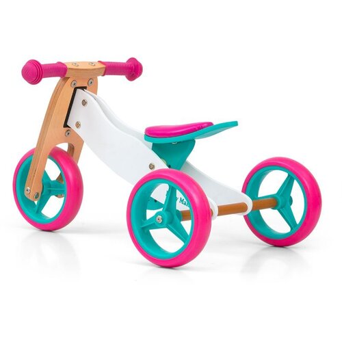 Milly Mally Dječji bicikl bez pedala 2u1 Jake Classic rozi Slike