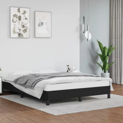 vidaXL Okvir za krevet crni 140x200 cm od umjetne kože