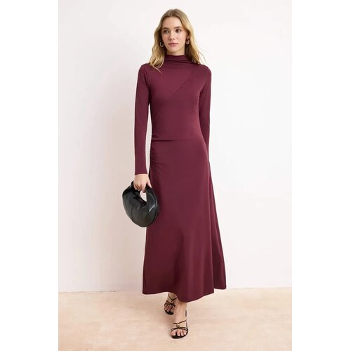 Trendyol Modest Ženska haljina Tctss26Eb00089, Ljubičasta Cene