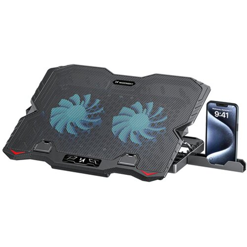 Wozinsky WDCX-015 StormPad RGB Gaming Cooling Laptop stalak crni Slike