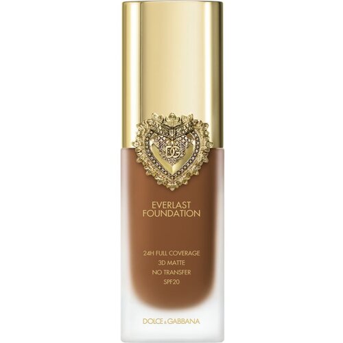 Dolce &amp;amp; Gabbana Flawless Everlast Foundation intenzivni prekrivni tekoči puder z dolgoobstojnim učinkom SPF 20 odtenek 34W DEEP 27 ml Slike
