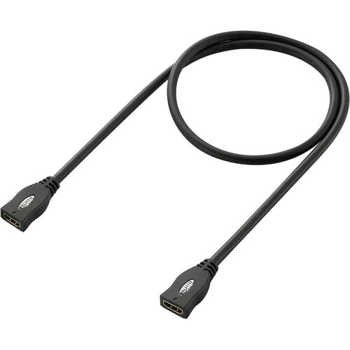 SpeaKa Professional HDMI podalj&scaron;ek HDMI-A vtičnica, HDMI-A vtičnica 1 m črna SP-1793612 4K UHD, avdio povratni kanal, pozlačeni konektorji HDMI kabel, (20410589) Cene