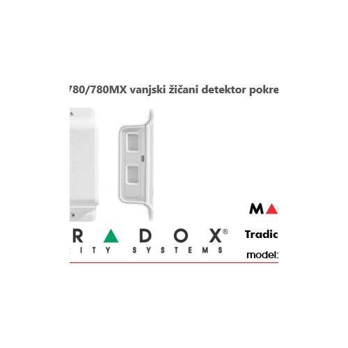 Paradox NV780/780MX vanjski žičani detektor pokreta Slike