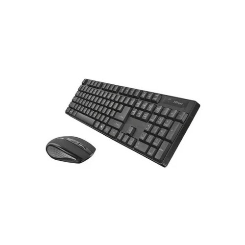 Trust Tastatura+miš ODY II bežični set/Silent/SRB/crna Cene
